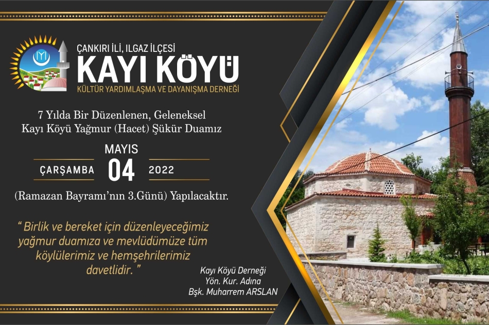 GELENEKSEL YAÄžMUR (HACET) DUASI